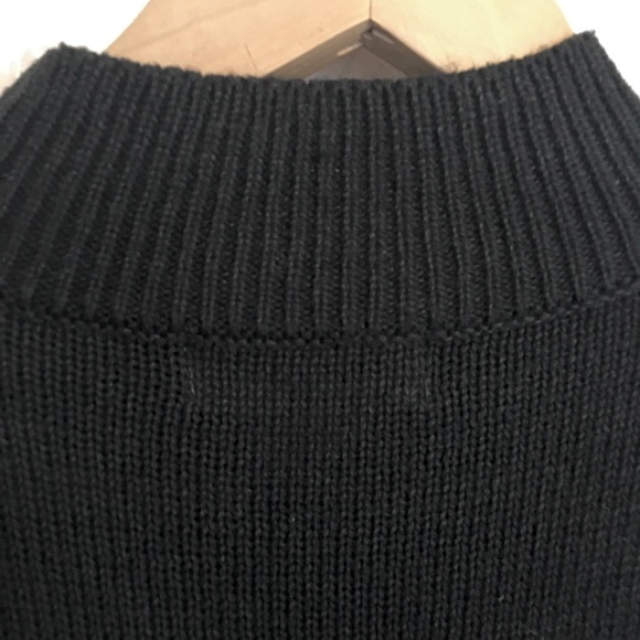 Cristina Multi-Colored Embroidered Floral with Pearls Crew Neck Black Sw… - Picture 10 of 11